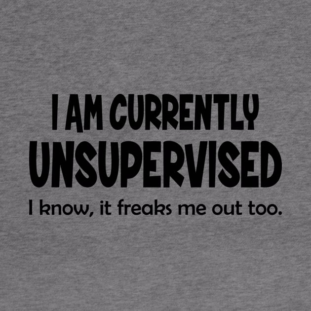 I Am Currently Unsupervised I Know It Freaks Me Out Too by Jhonson30